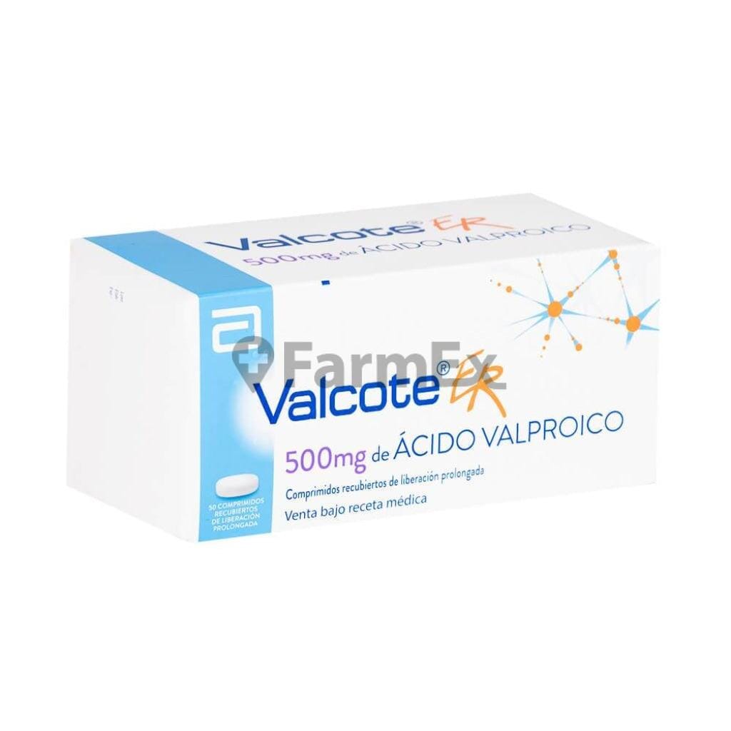Valcote ER 500 mg x 50 comprimidos Farmex-Pluxee-Persistente